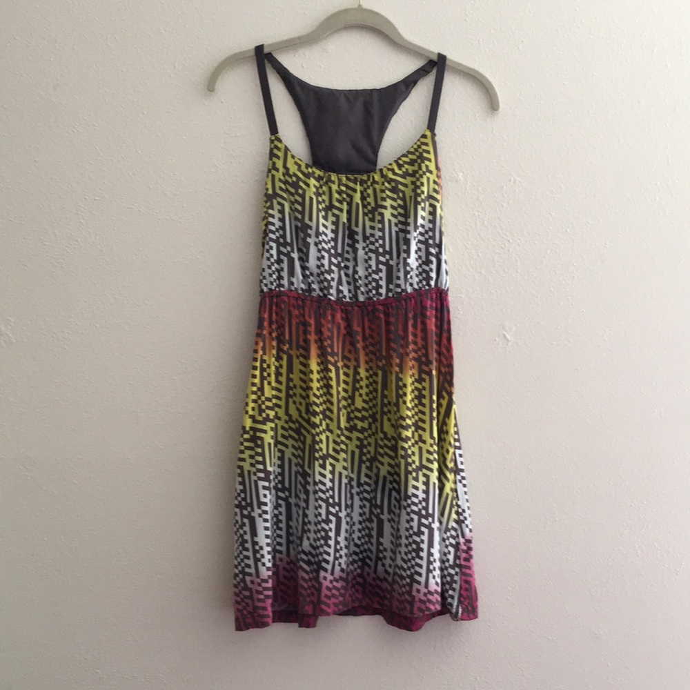 Racerback Tetris Print Dress